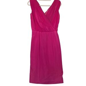 Vintage Lilli Diamond of California Pink Pleated V-Neck Cocktail Dress Barbie